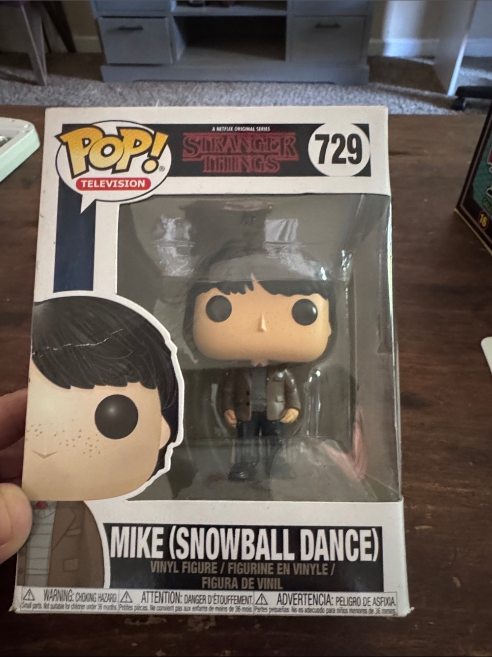 NIB Funko Stranger Things Mike (Snowball Dance) Brown and Black Pop! 729